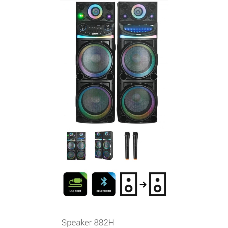 Speaker Aktif Bluetooth GMC 882H 4 x 15” Woofer