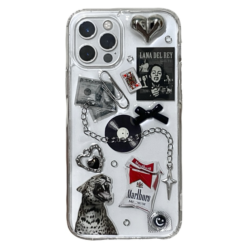 [MORVEIL]CASE HP RESIN Aesthetic Gothic Y2k Keren for Iphone Android unik - M4 Lana del rey(luxe lin