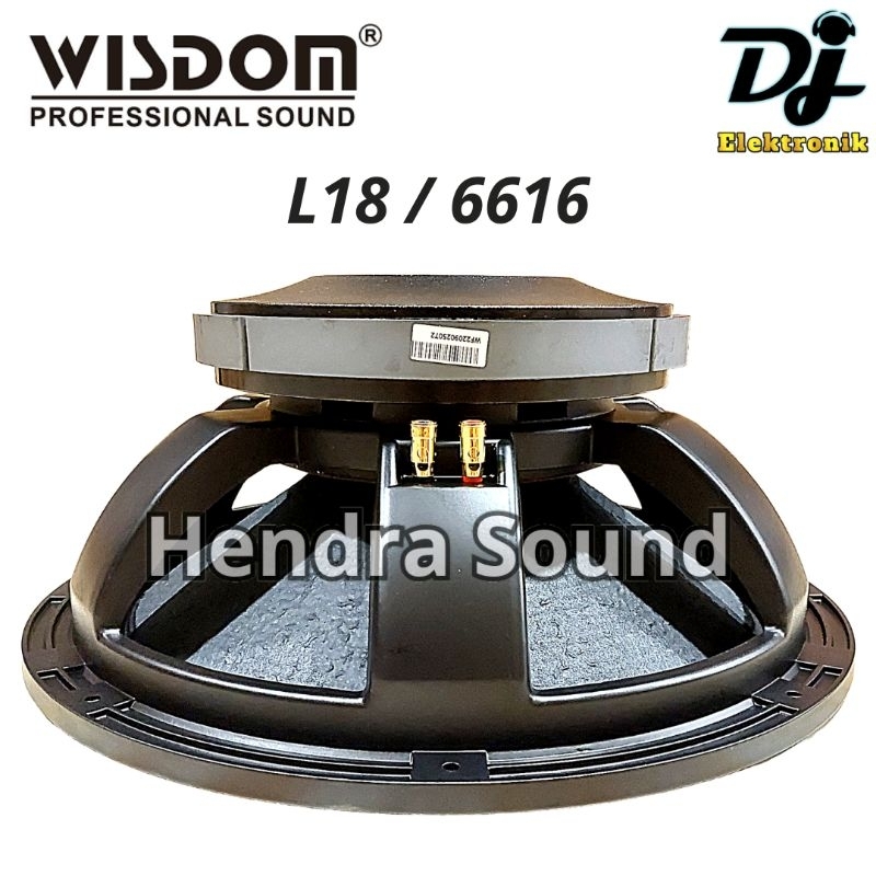 WISDOM ● L18-6616 / L 18 6616 - Speaker Komponen (18 inch)