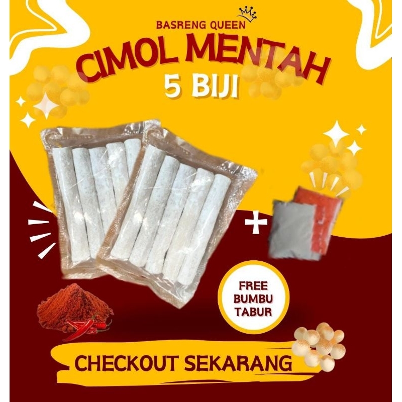 

CIMOL MENTAH ISI 5 (free bumbu tabur/ chili oil)