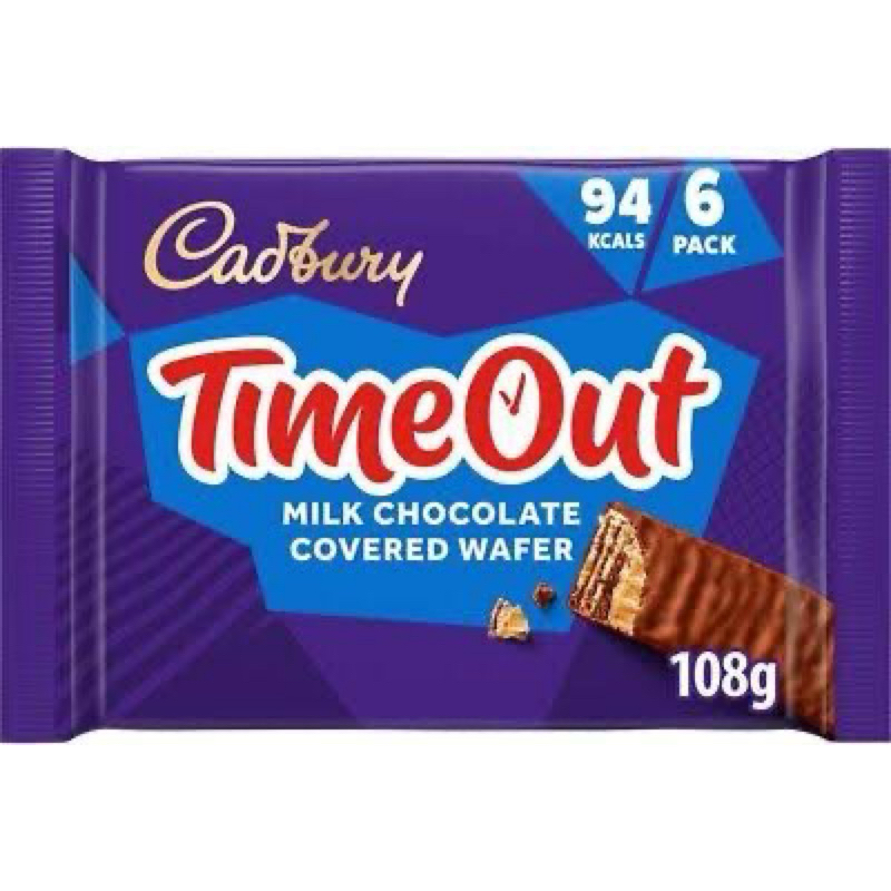 

Cadbury Time Out Milk Chocolate Covered Wafer 6 pack