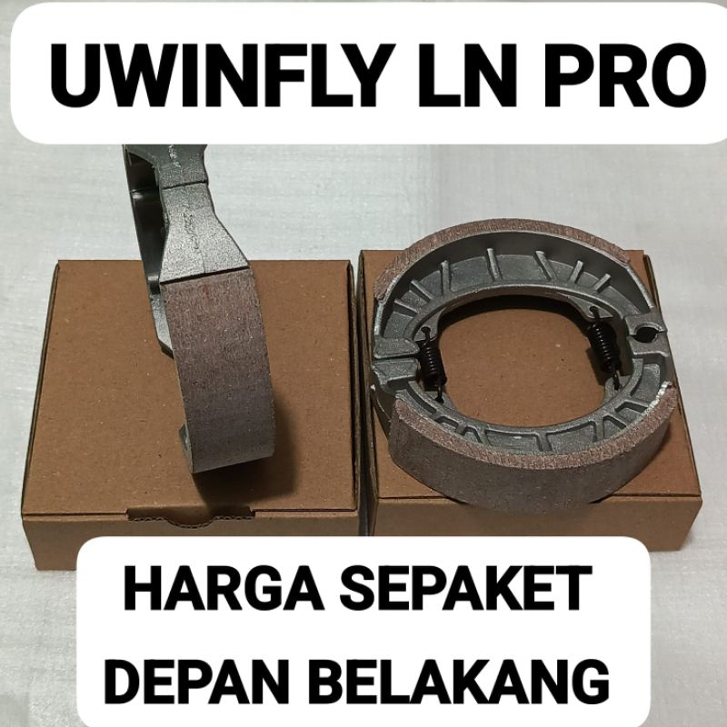 KAMPAS REM SET DEPAN BELAKANG UWINFLY LN PRO / SEPASANG DEPAN BELAKANG UWINFLY LN PRO