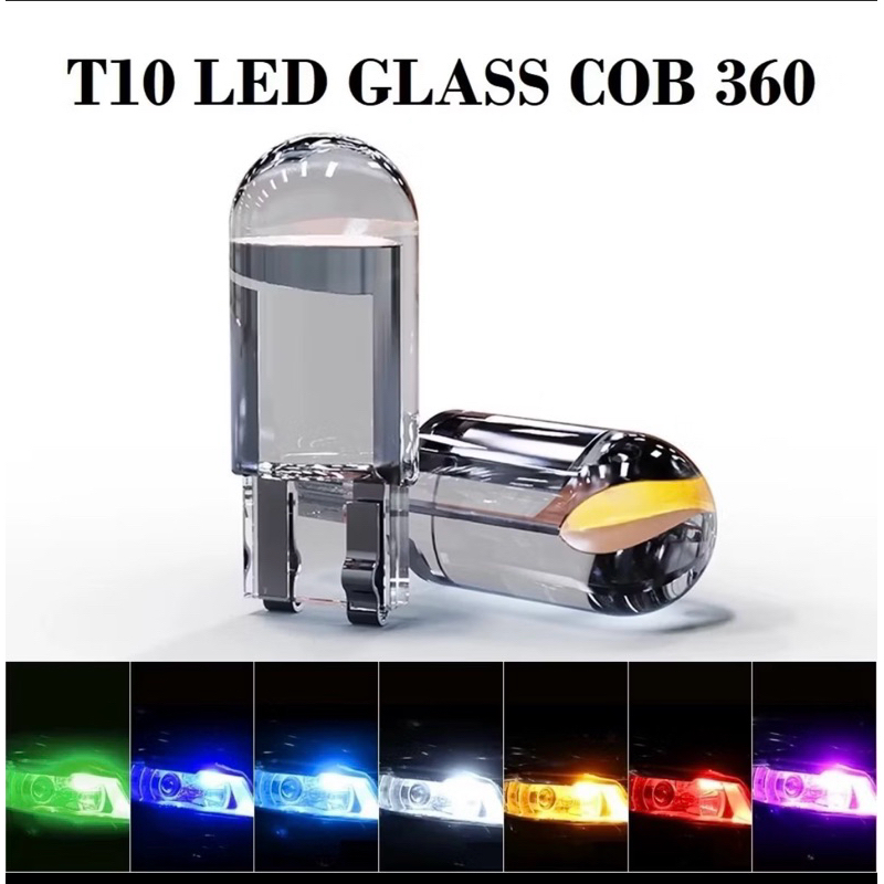 (1PCS) Lampu Led Sein Sen Senja T10 Resin Full Kaca Lampu Sein Lampu Senja Motor Mobil Pickup Truck