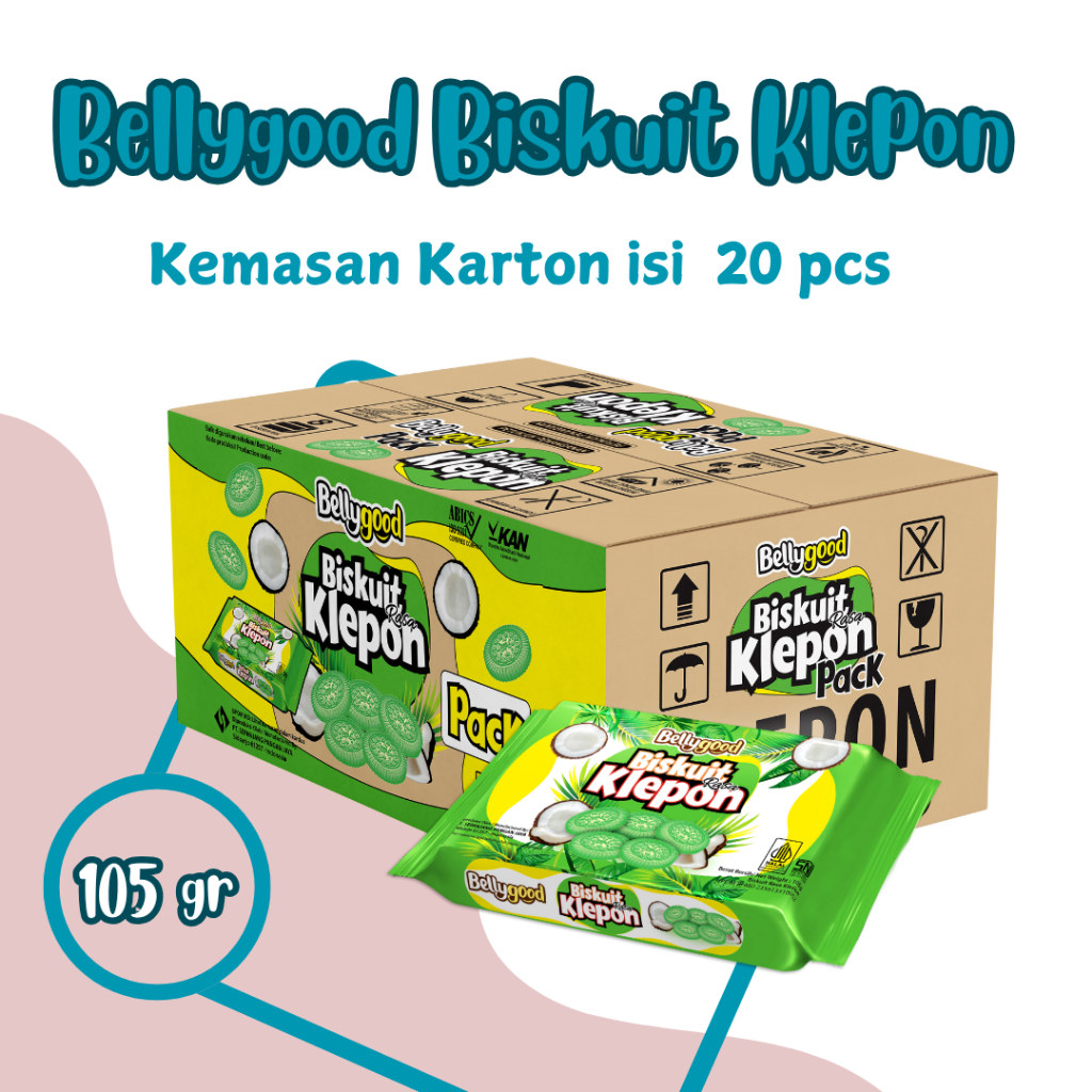 

BELLYGOOD RASA KLEPON 105 Gr Biskuit Kemasan Karton - Isi 20 pcs