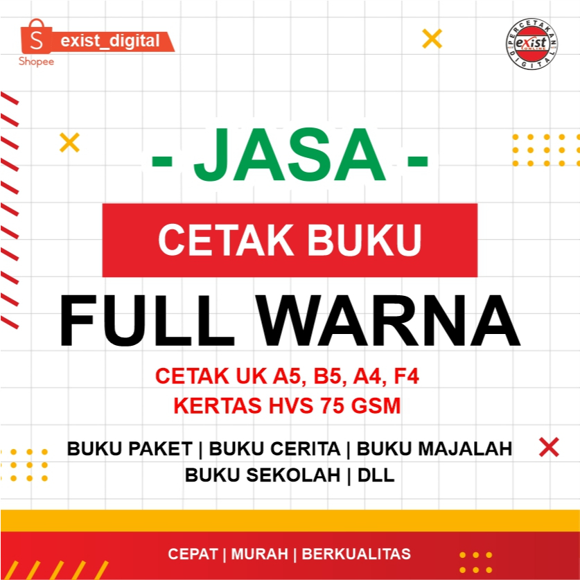 JASA PRINT FULL WARNA DAN CETAK BUKU TERMURAH / Cetak Buku