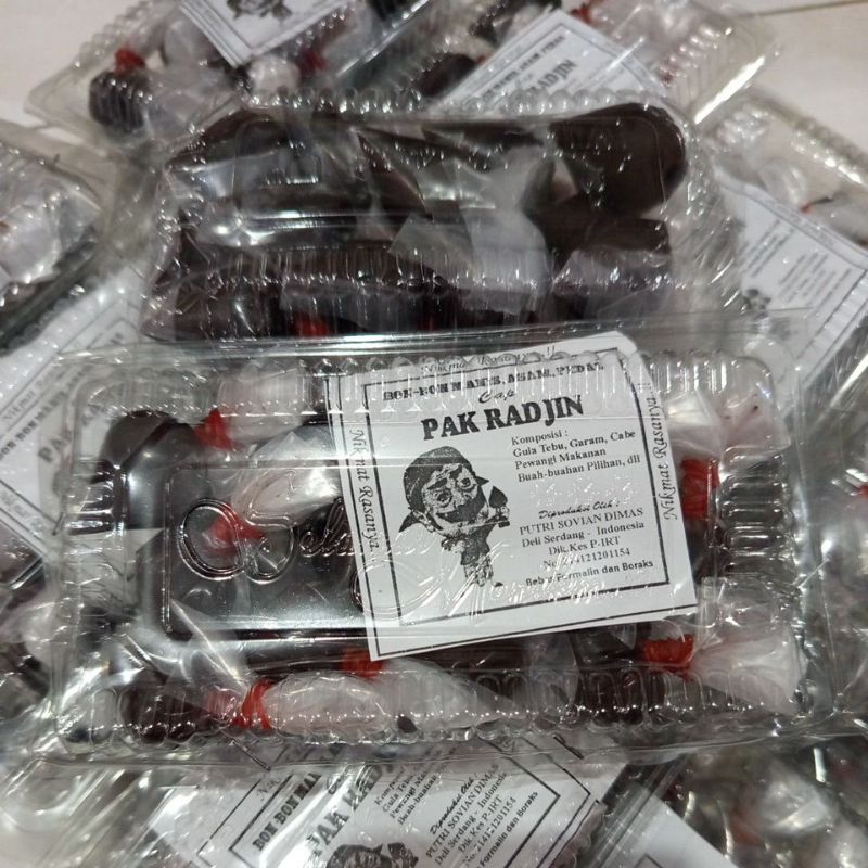 

Bon Bon Jadul Rujak Pak Radjin Manis Asem Pedas Segar 1 pack isi 12 pcs