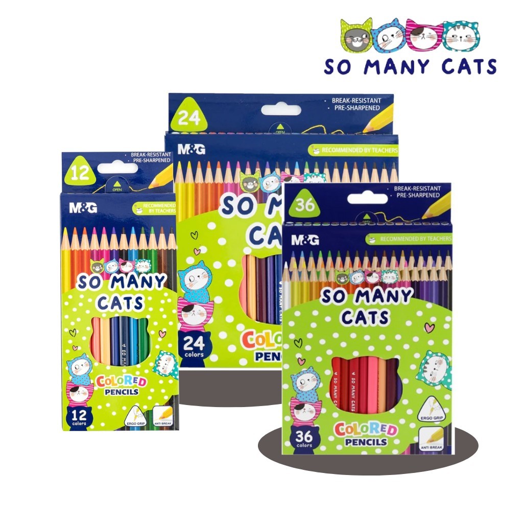 

M&G PENSIL WARNA SO MANY CATS