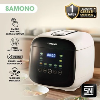 SAMONO Smart Rice Cooker 1Liter 500 Watt Touch Screen SW-RCED10 Garansi 1 Tahun
