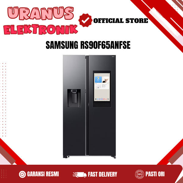 SAMSUNG RS90F65ANFSE KULKAS SIDE BY SIDE BESPOKE AI  FAMILY HUB 641 LITER