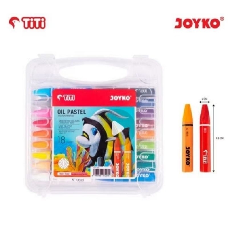 

KRAYON JOYCO 18 WARNA