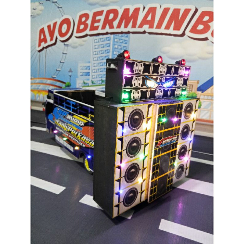 miniatur truk sound system / miniatur truk sound horeg / miniatur truk oleng