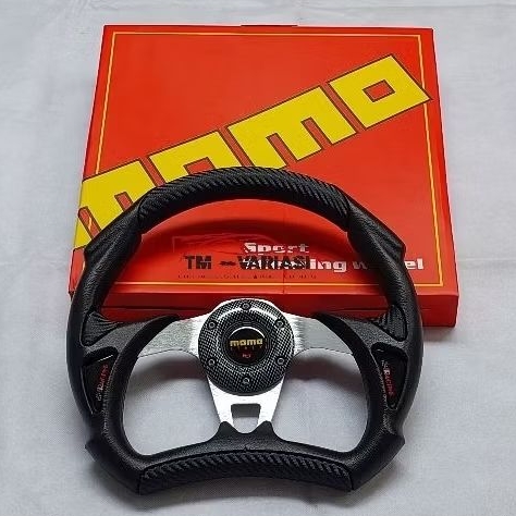 Stir Racing Momo Alien 13" Hitam Kombinasi Carbon