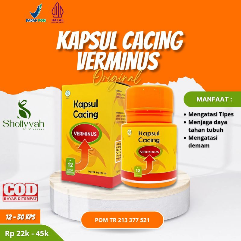 Verminus Kapsul cacing obat alami gejala tipes demam berdarah demam tinggi