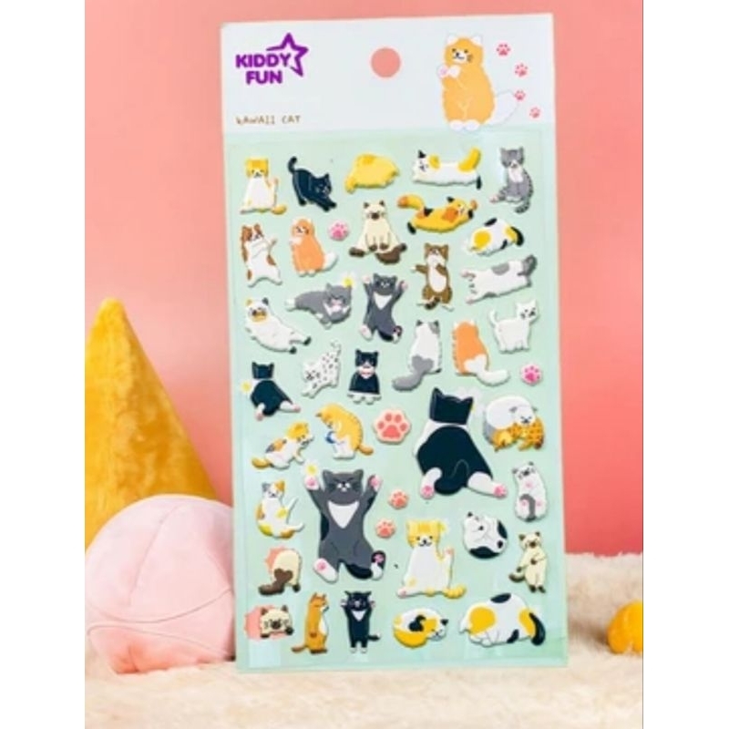 

Kiddy Fun Funny Stiker Kawaii Cat - Mix