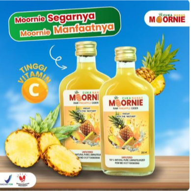 

Cuka Nanas Moornie Original | Kemasan 250ml Sudah BPOM | Cuka Nanas