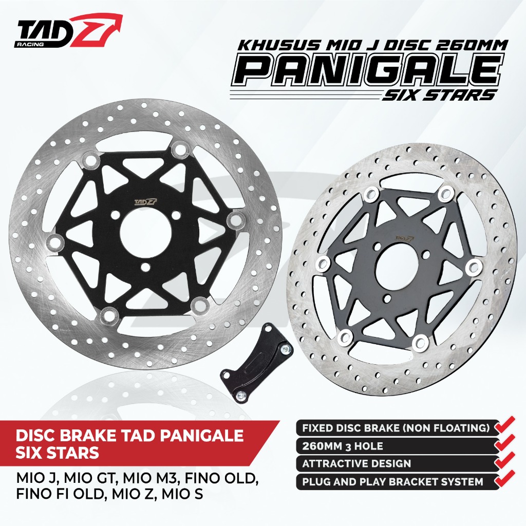 DISC BRAKE TAD PANIGALE SIX STAR MIO J / MIO GT/ MIO M3 260 MM