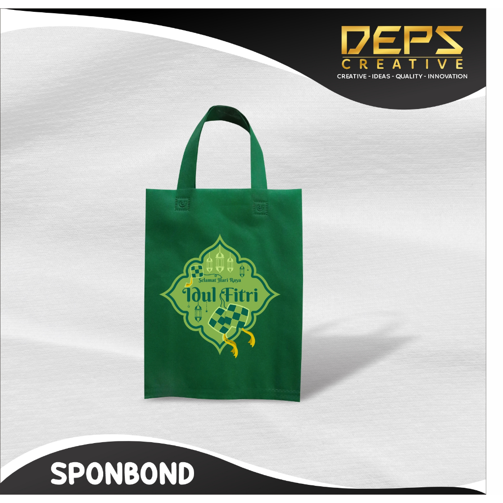 

Goodie Bag Sablon Full Colour / Spun Bond Sablon / Ukuran 40 x 30 / Termurah