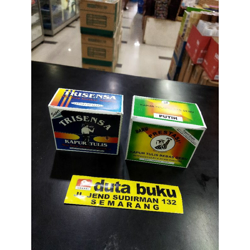 

Kapur Tulis Putih / Warna Prestasi Kapur Tulis Bebas Debu - 1 Box Isi 50 Buah