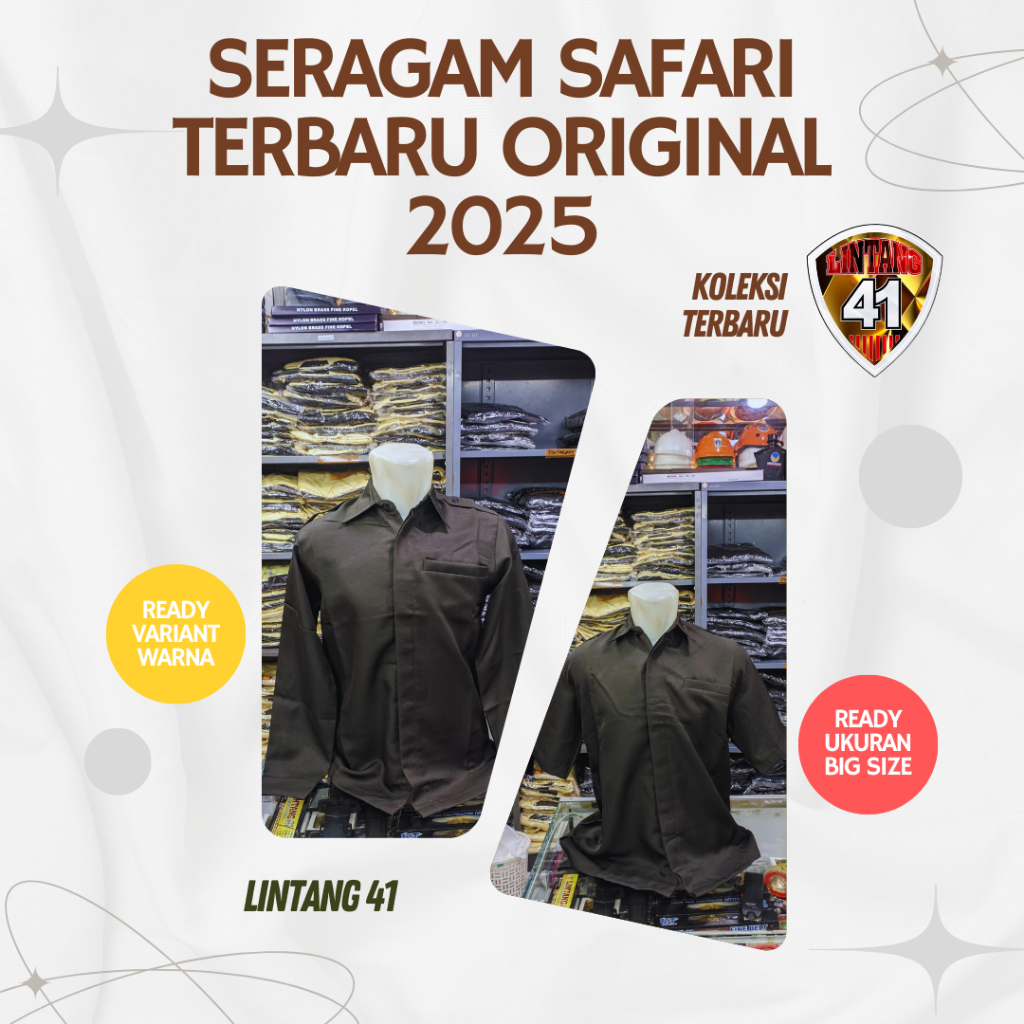 SERAGAM DINAS SATPAM GAIA PREMIUM |SECURITY||PASPAMPRES|SAFARI TERBARU ORIGINAL 2025