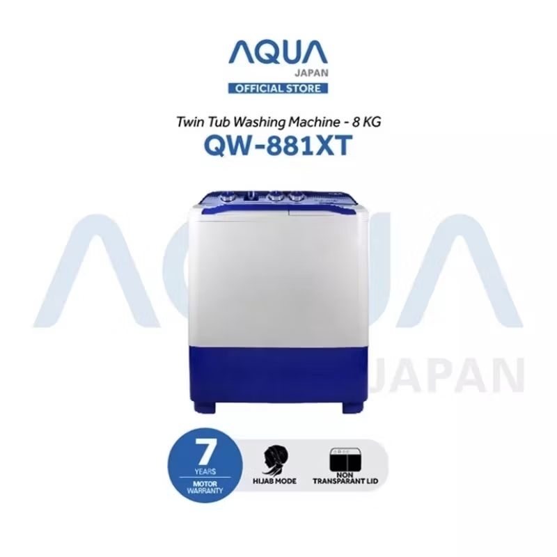 MESIN CUCI AQUA 8KG 881XT