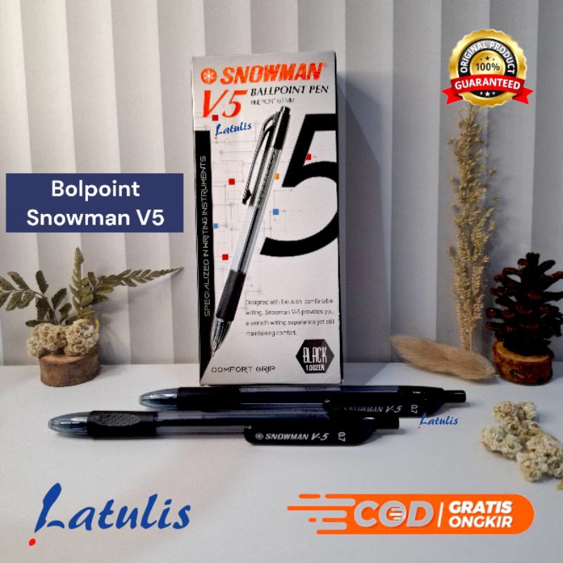 

PULPEN / PEN SNOWMAN V5 0.7mm [LUSIN- 12 PCS]