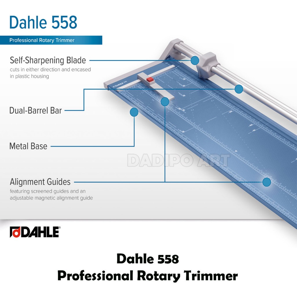

Dahle 558 Professional Rotary Trimmer Alat Pemotong Kertas