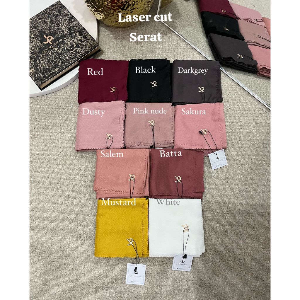 HIJAB LASER CUT BARU JOURNEY BEST SELLER ORI / JOURNEY HIJAB ORI PREMIUM