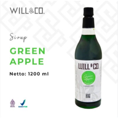 

Sirup Green Apple will&co 1.2 liter