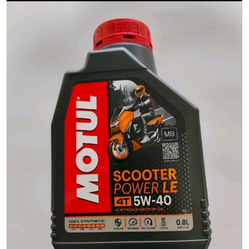 OLI MOTUL SCOOTER POWER LE 5W-40 0,8 & 5W-40 1LITER FULL SYNTHETIC MATIC VARIO/ADV/N-MAX/AEROX