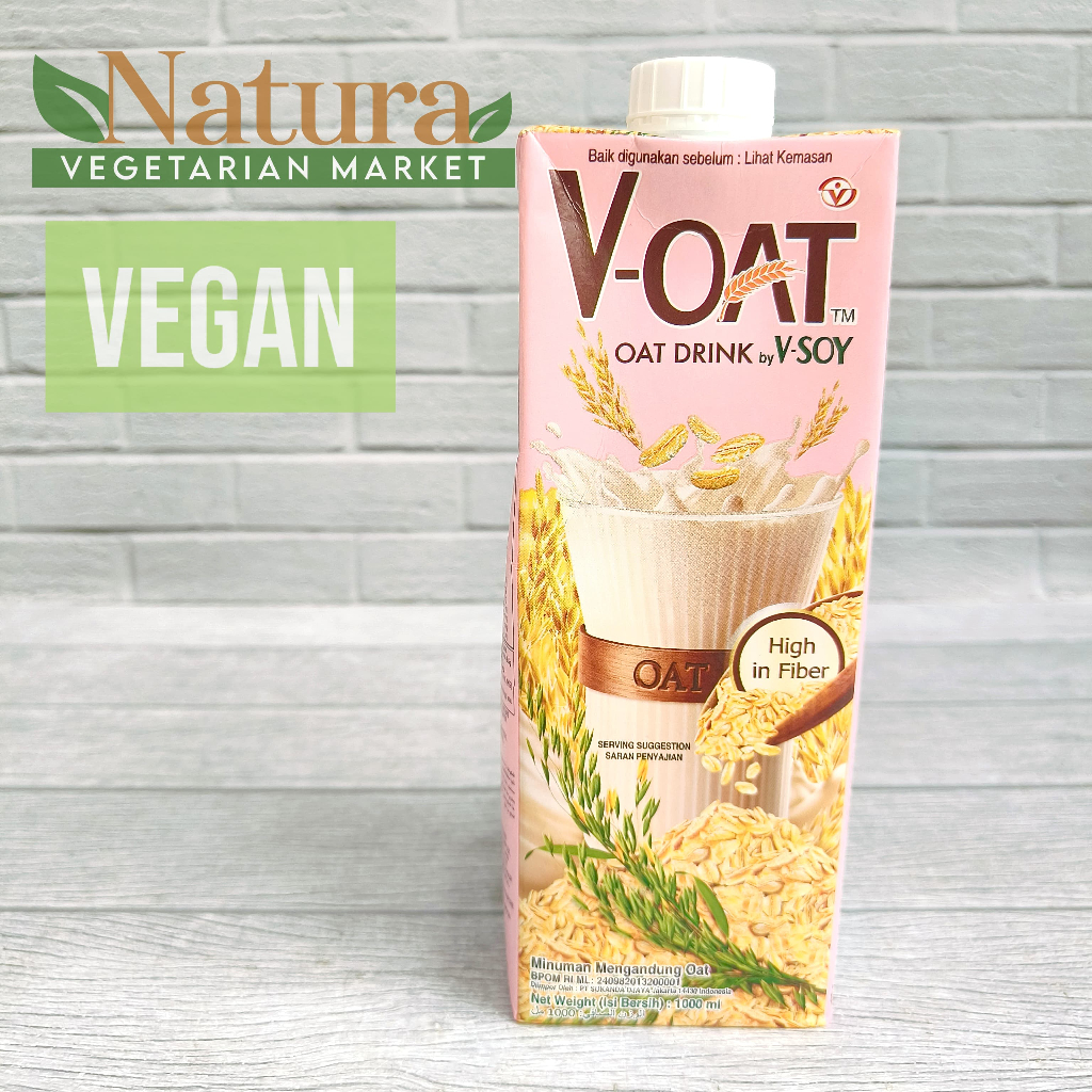 

V Oat 1000ml OAT DRINK by V-Soy Susu Oat Vegetarian Vegan