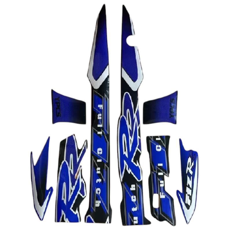 Striping Yamaha Fiz r full cluth biru hitam terbaru