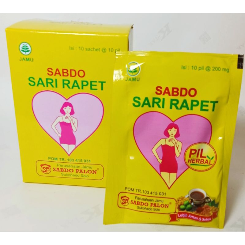 

JAMU PIL SARI RAPET SABDO PACK ISI 10 SACHETS