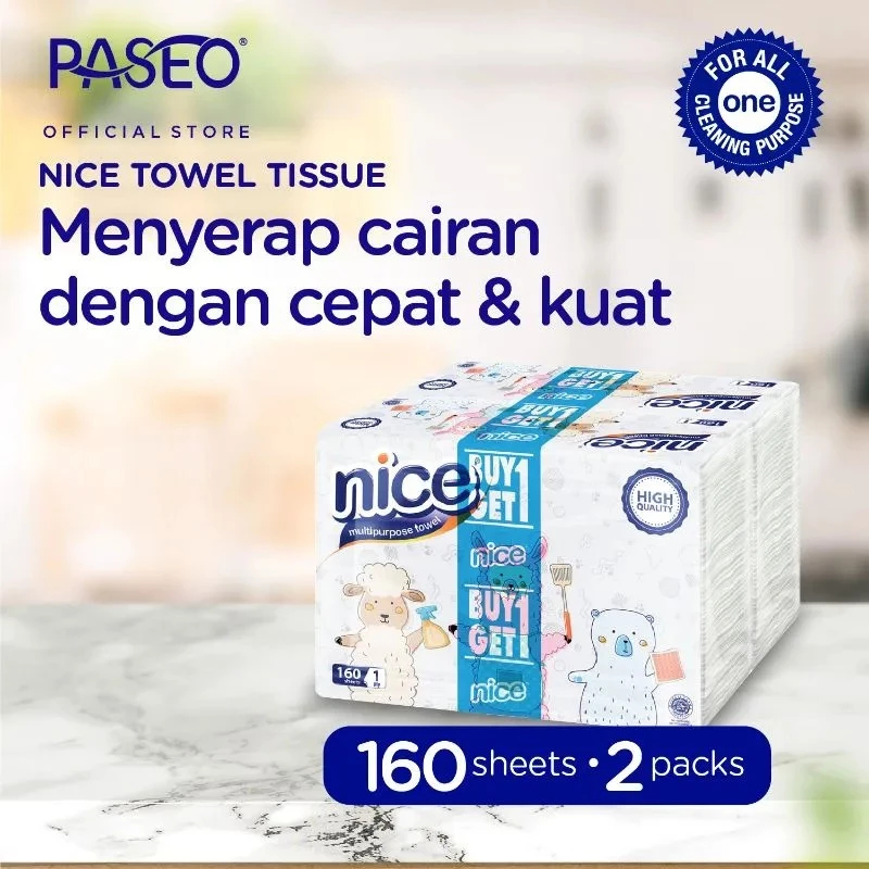 NICE TOWEL MULTIFOLD 160'S | TISSUE NICE TOWEL MULTIFOLD 160'S | BELI 1 GRATIS 1 TISSUE NICE TOWEL M