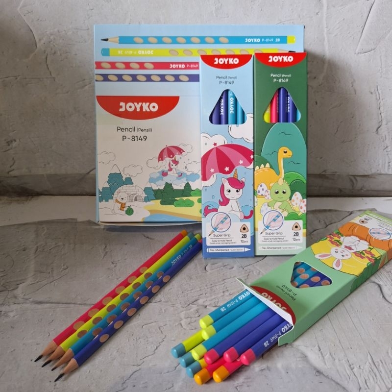 

(12 Pcs) Pensil Joyko Fancy P-8149 (sudah Di serut)