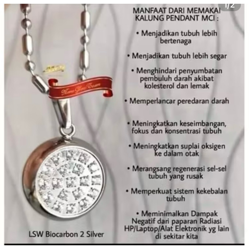 MGI PENDANT LSW BIOCARBON 2 SILVER ORIGINAL