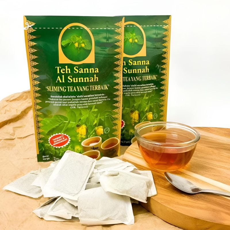 

Teh Sanna Al Sunnah Original Pelangsing Slimming Tea Detox Usus Racun Alami Best Seller