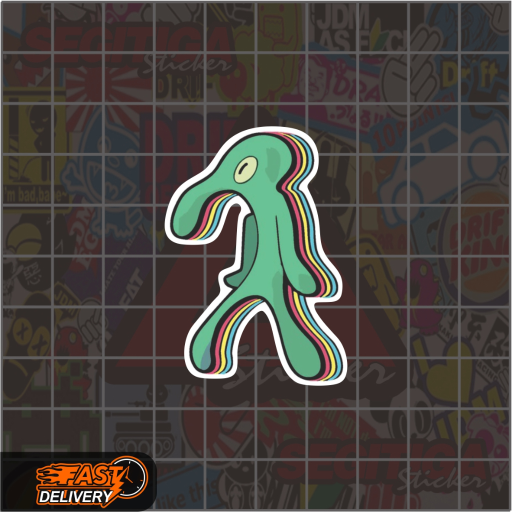 

Sticker Squidward Tampan dan Berani Ukuran 3.5 x 5 Cm
