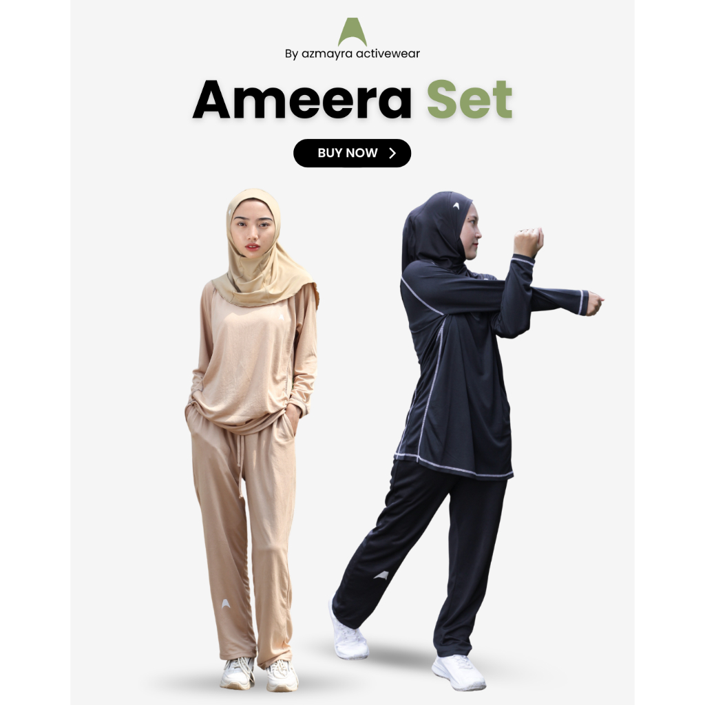 AZMAYRA Ameera Set / Setelan Olahraga Muslimah