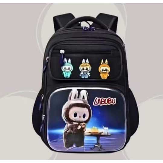GGS Tas Ransel Anak Sekolah SD SMP SMA Labubu LISA Gesper Kapasitas Besar Multifungsi Ala Korea NEW 