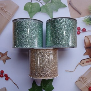 

Pita Natal (Kode : YBJ24-0250 YBJ25-0250) Hiasan Dekorasi Xmas Ribbon Christmas Ukuran 7cm x 2,5m