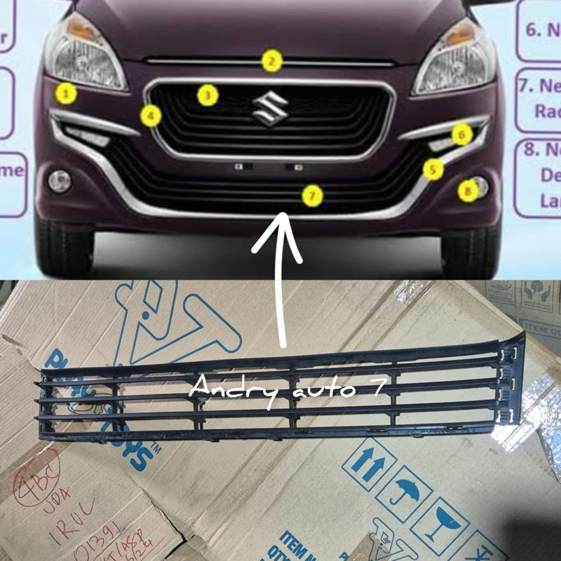 Grill ram bemper ertiga dreza