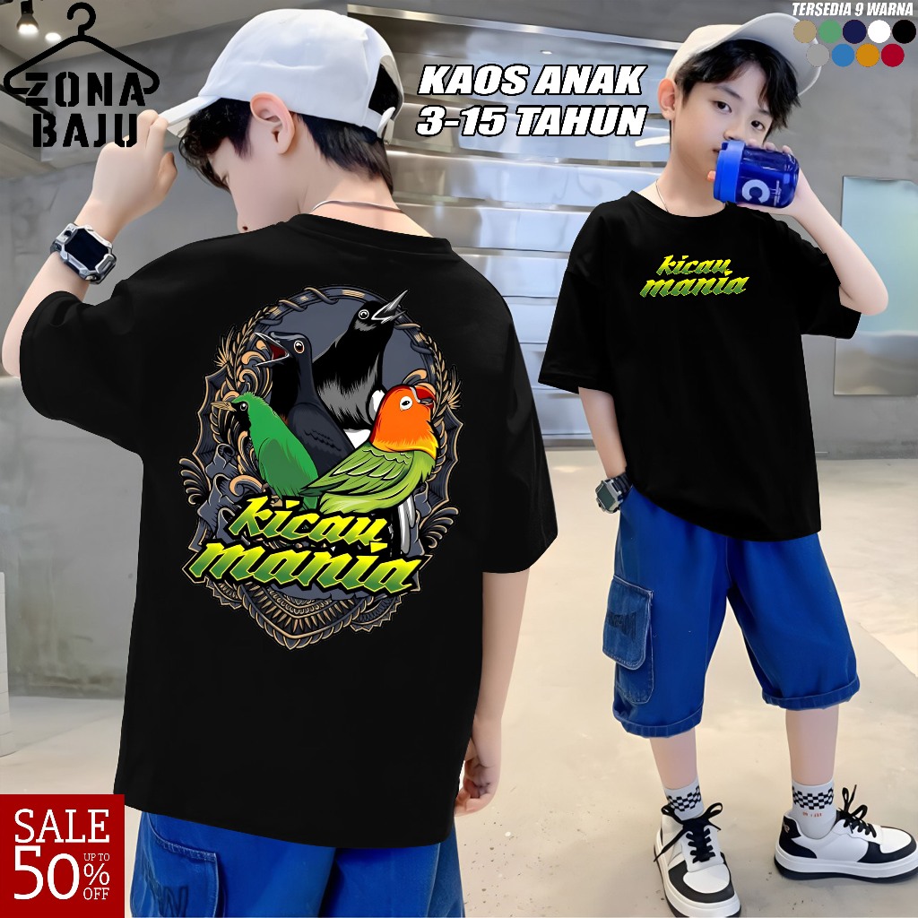 KAOS ANAK BURUNG KICAU MANIA | KAOS BURUNG | KAOS KOMUNITAS | KICAU MANIA | KAOS DISTRO ORIGINAL | B