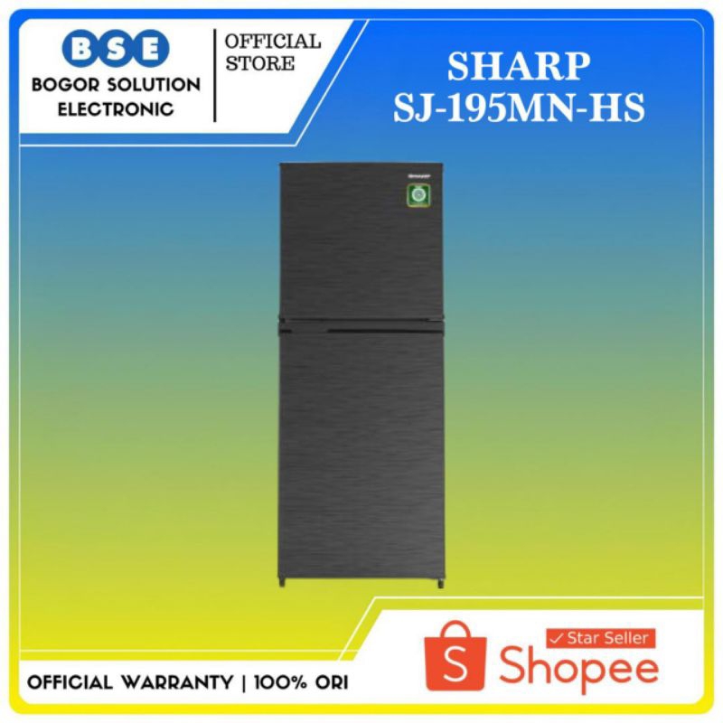 Kulkas Sharp 2 Pintu SJ195MNHS 172 Liter Sharp SJ-195MN-HS