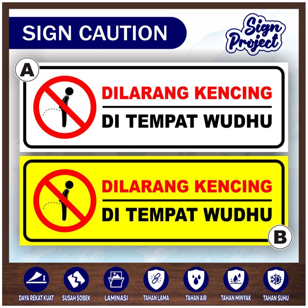 

Stiker Dilarang Kencing Di Tempat Wudhu/Di Area Wudhu/STIKER DILARANG KENCING DI AREA INI/Stiker Masjid & Mushala