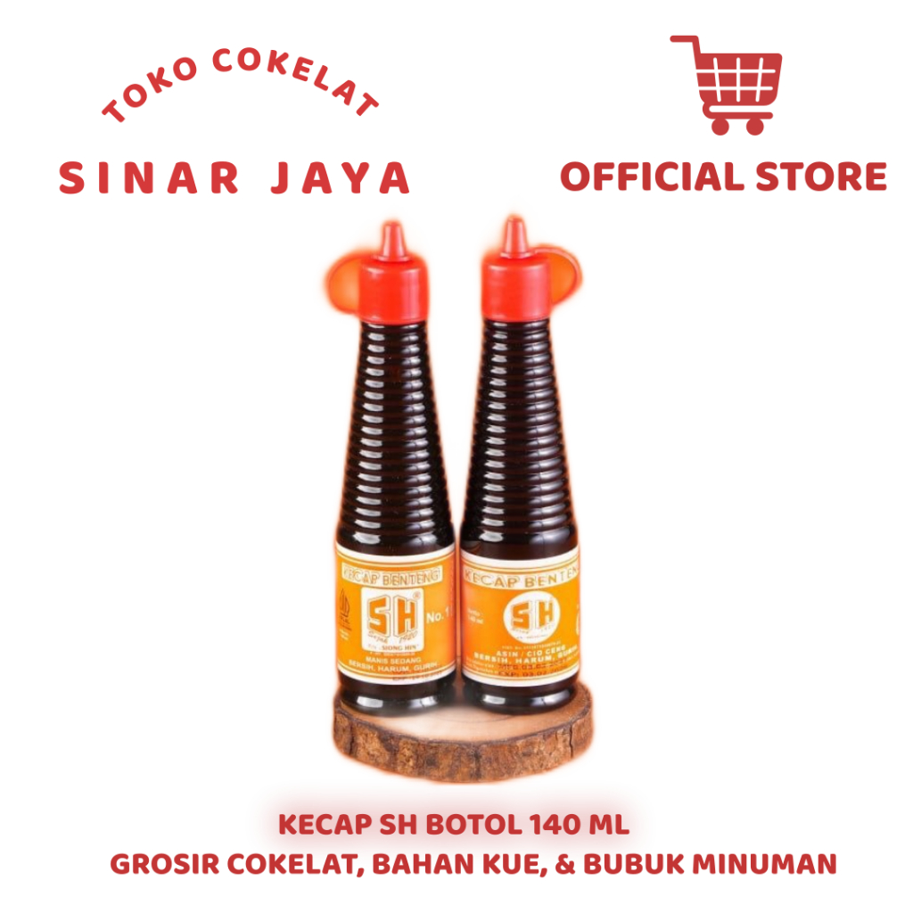 

Kecap Manis SH Benteng Botol 140 ml - Kecap Benteng SH (Siong Hin) Original