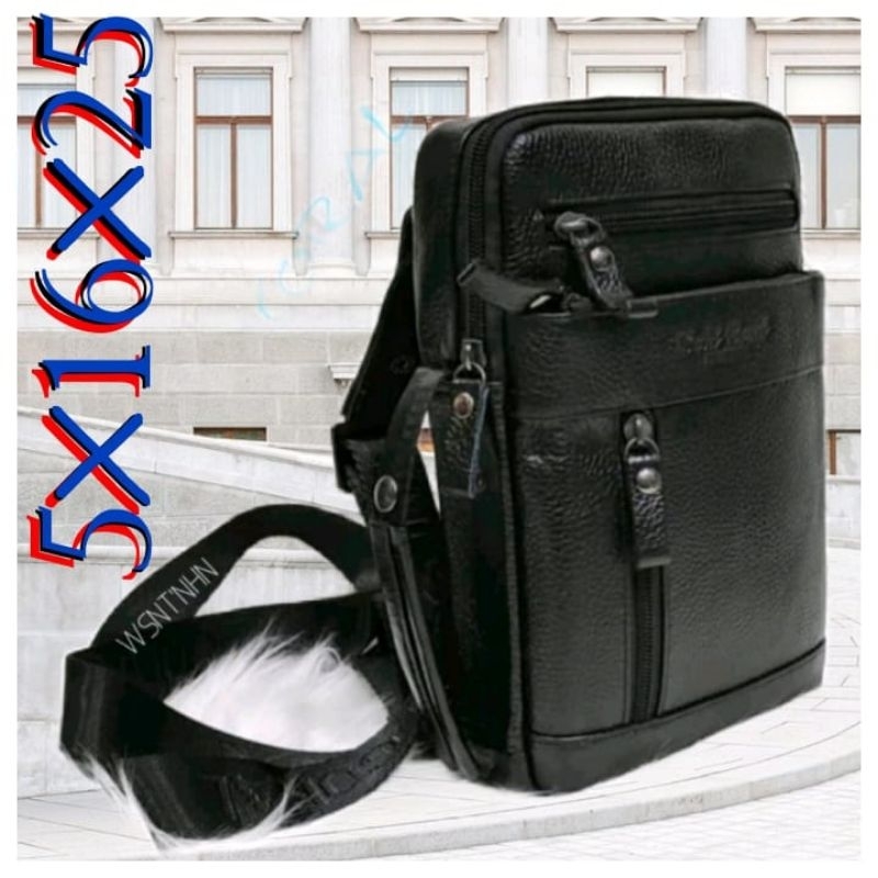 GOLD CORAL BODYBAG CROSSBODY TAS SELEMPANG KULIT PRIA