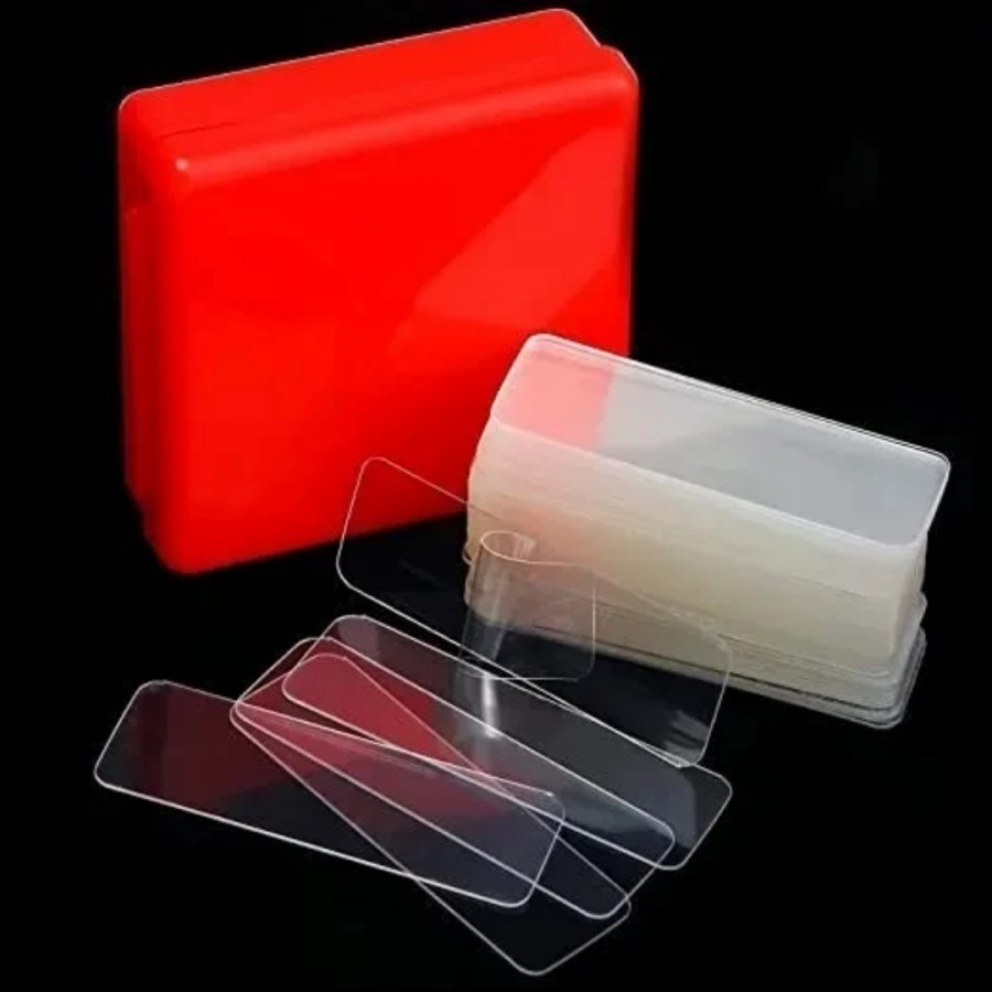 

sgmshop Kemasan Box Stiker Nano Tape Sticker Double Tape Akrilik Perekat 2 sisi Box Kotak isi 60