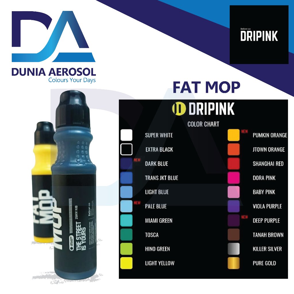 

Ay00! Tangging Fat Mop Marker Dripink 25mm
