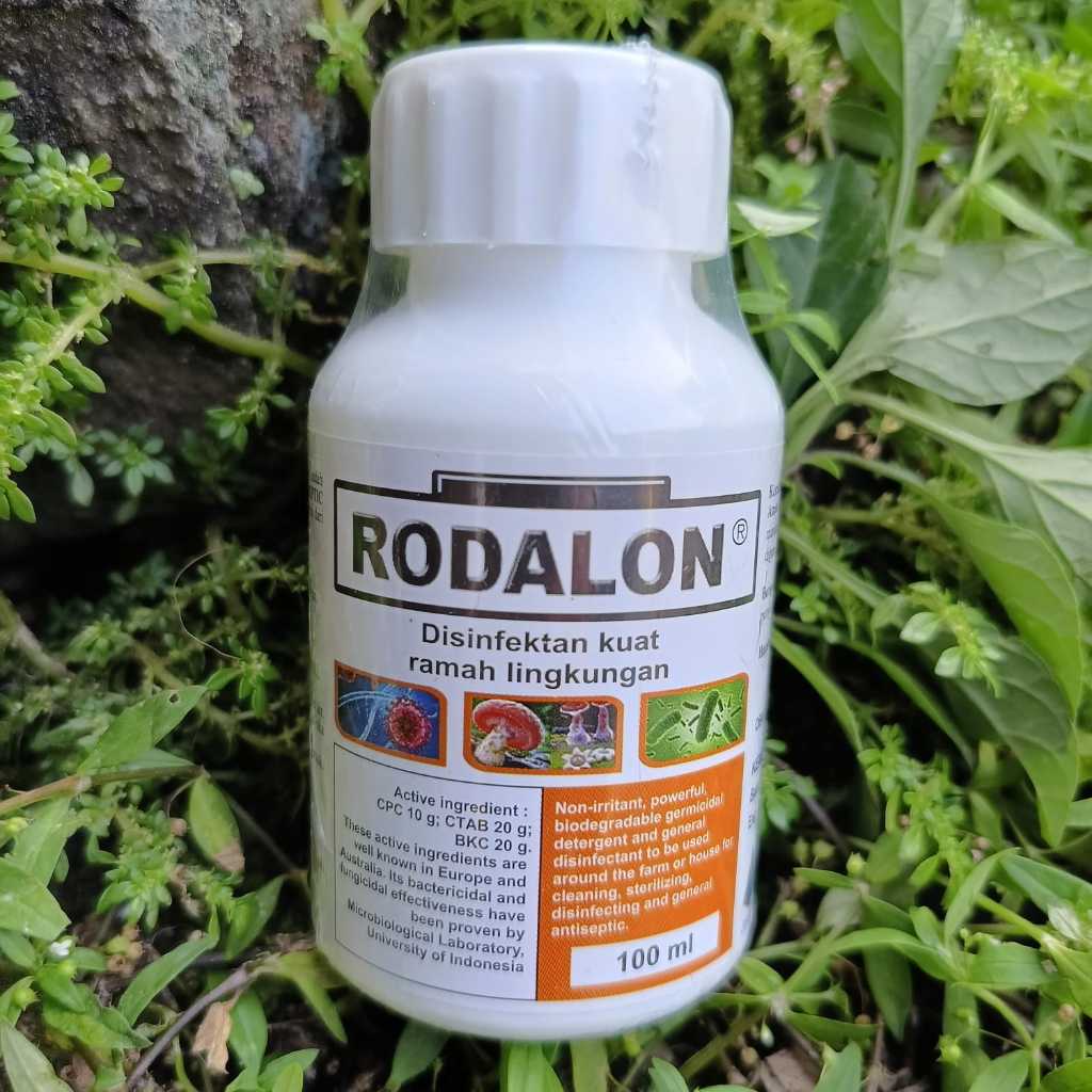 RODALON 100ml Disinfektan Pembasmi Virus Kuman Bakteri kandang dan sangkar burung