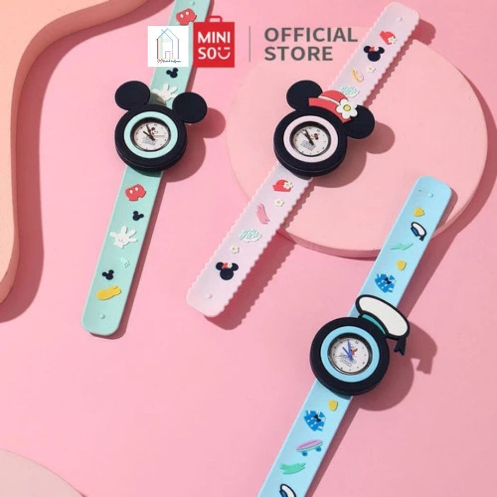 MINISO KIDS WATCH DISNEY MINISO JAM TANGAN MINNIE MOUSE MICKEY MOUSE JAM TANGAN ANAK